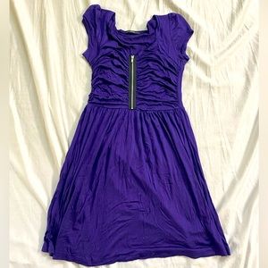 GUC Soprano Royal Purple Zippered Dress